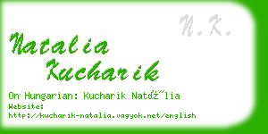 natalia kucharik business card